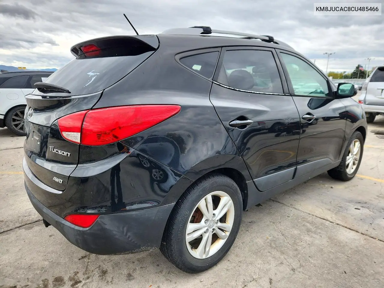 2012 HYUNDAI TUCSON VIN KM8JUCAC8CU485466 — фото 3