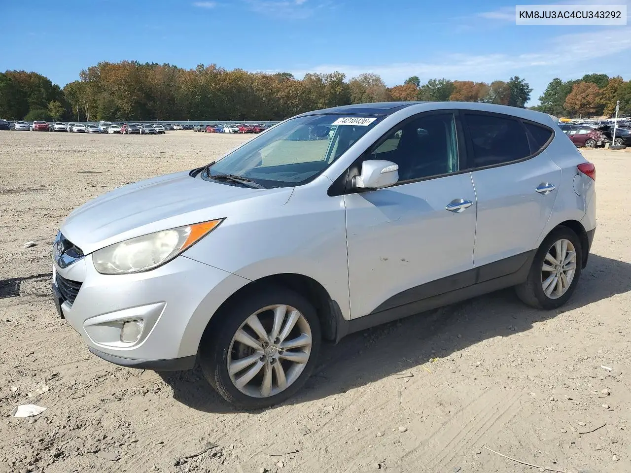 HYUNDAI TUCSON 2012, VIN KM8JU3AC4CU343292