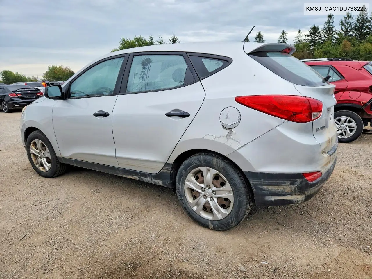 2013 HYUNDAI TUCSON VIN KM8JTCAC1DU738227 — фото 2