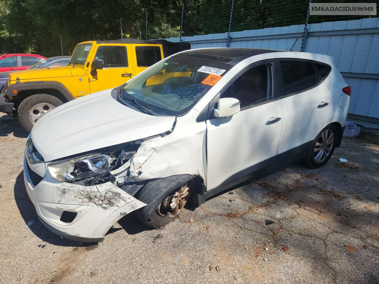 HYUNDAI TUCSON 2013, VIN KM8JU3AC0DU596949
