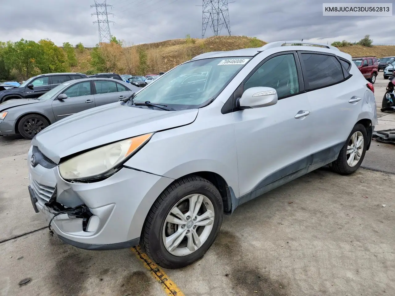HYUNDAI TUCSON 2013, VIN KM8JUCAC3DU562813