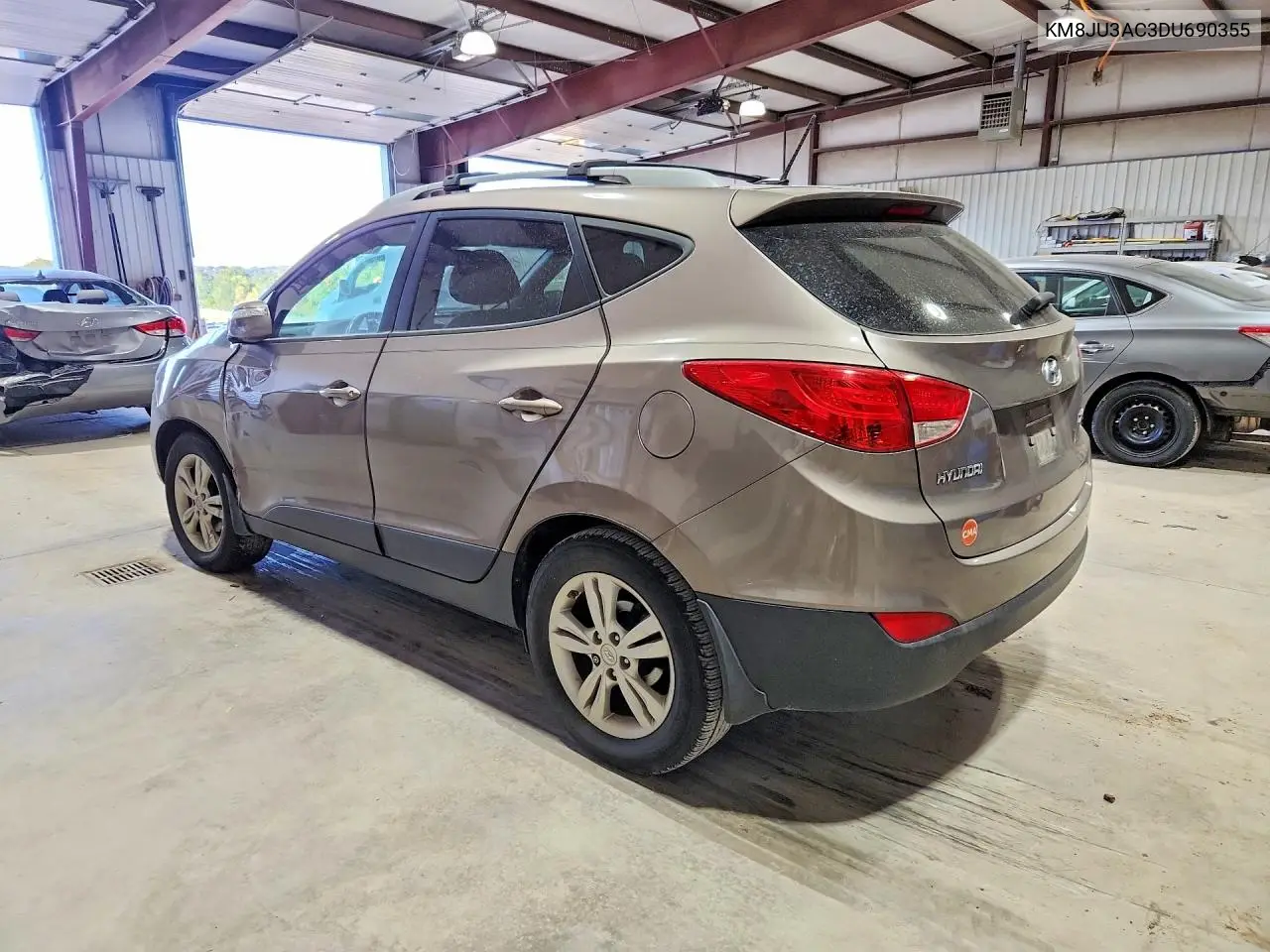 2013 HYUNDAI TUCSON VIN KM8JU3AC3DU690355 — фото 2