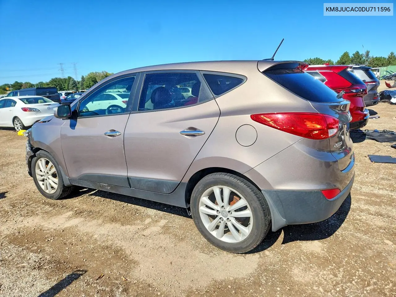 2013 HYUNDAI TUCSON VIN KM8JUCAC0DU711596 — фото 2
