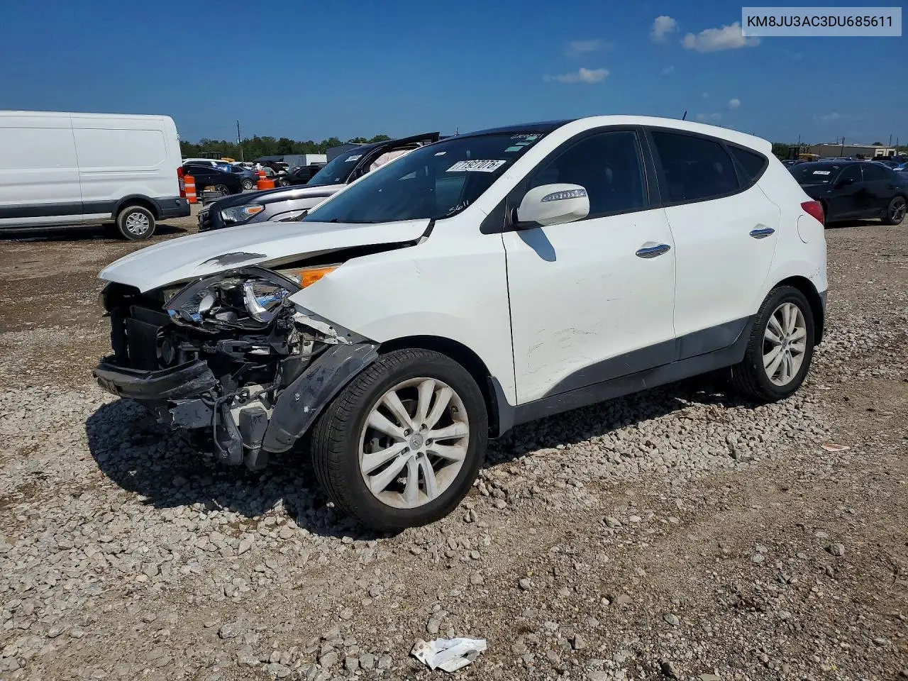 HYUNDAI TUCSON 2013, VIN KM8JU3AC3DU685611