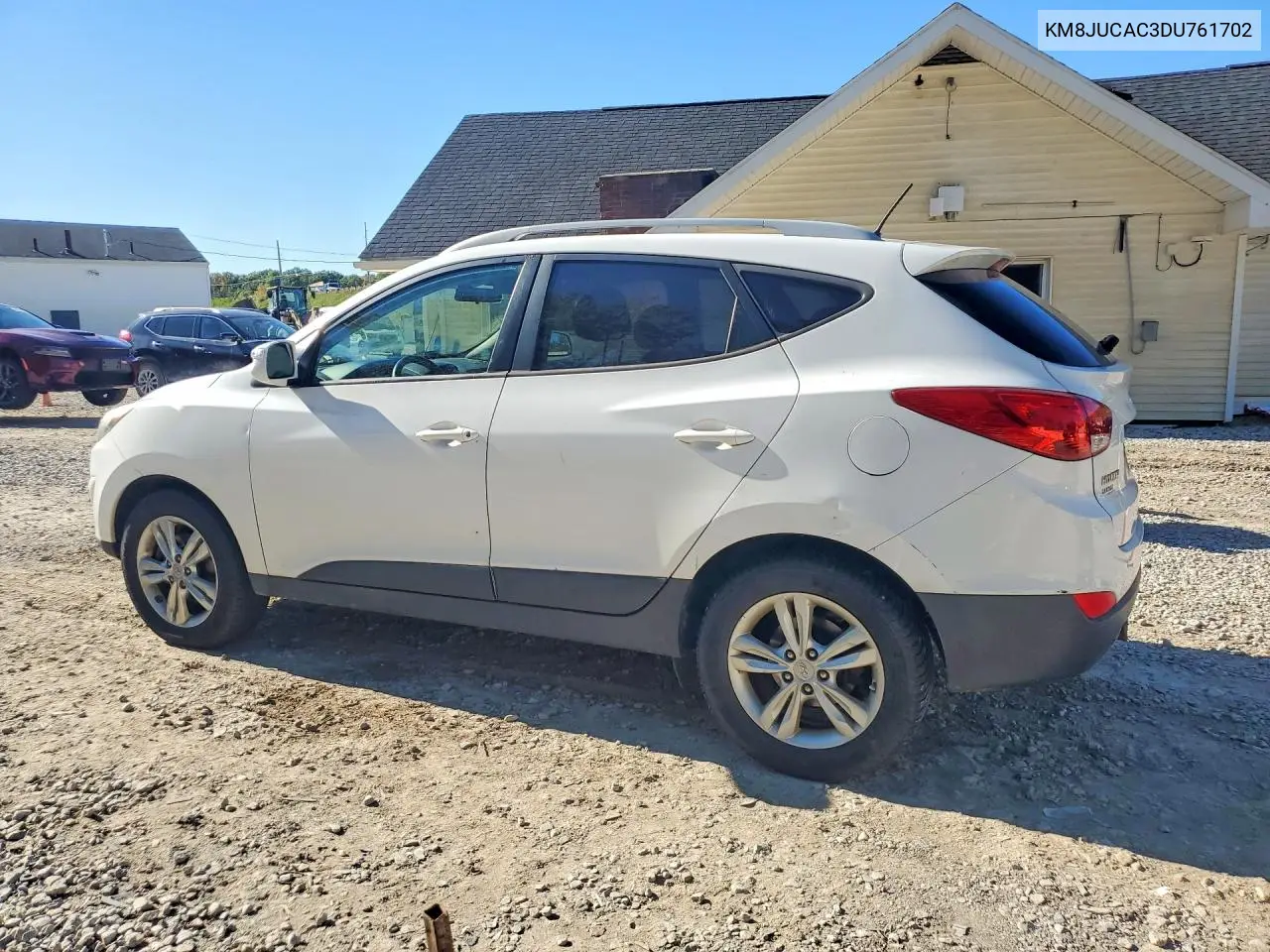 2013 HYUNDAI TUCSON VIN KM8JUCAC3DU761702 — фото 2