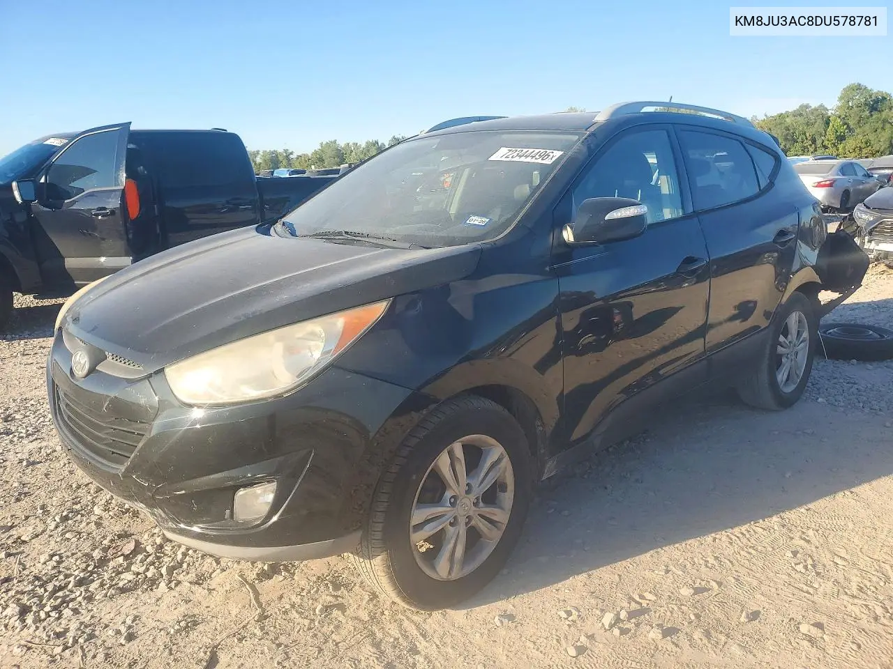 HYUNDAI TUCSON 2013, VIN KM8JU3AC8DU578781