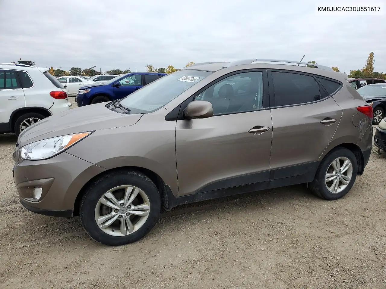 HYUNDAI TUCSON 2013, VIN KM8JUCAC3DU551617