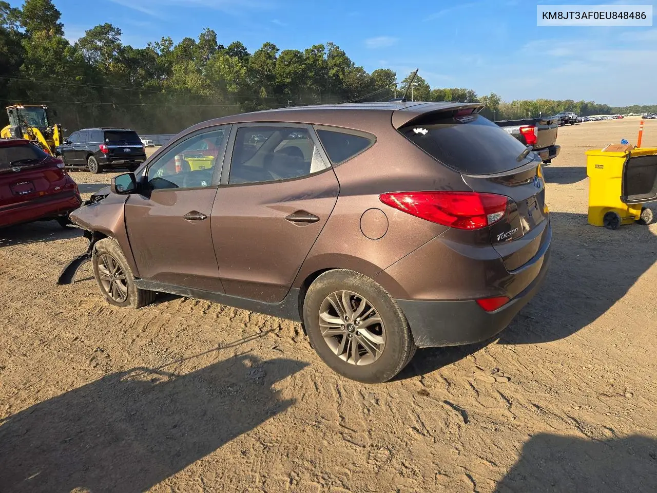 2014 HYUNDAI TUCSON VIN KM8JT3AF0EU848486 — фото 2