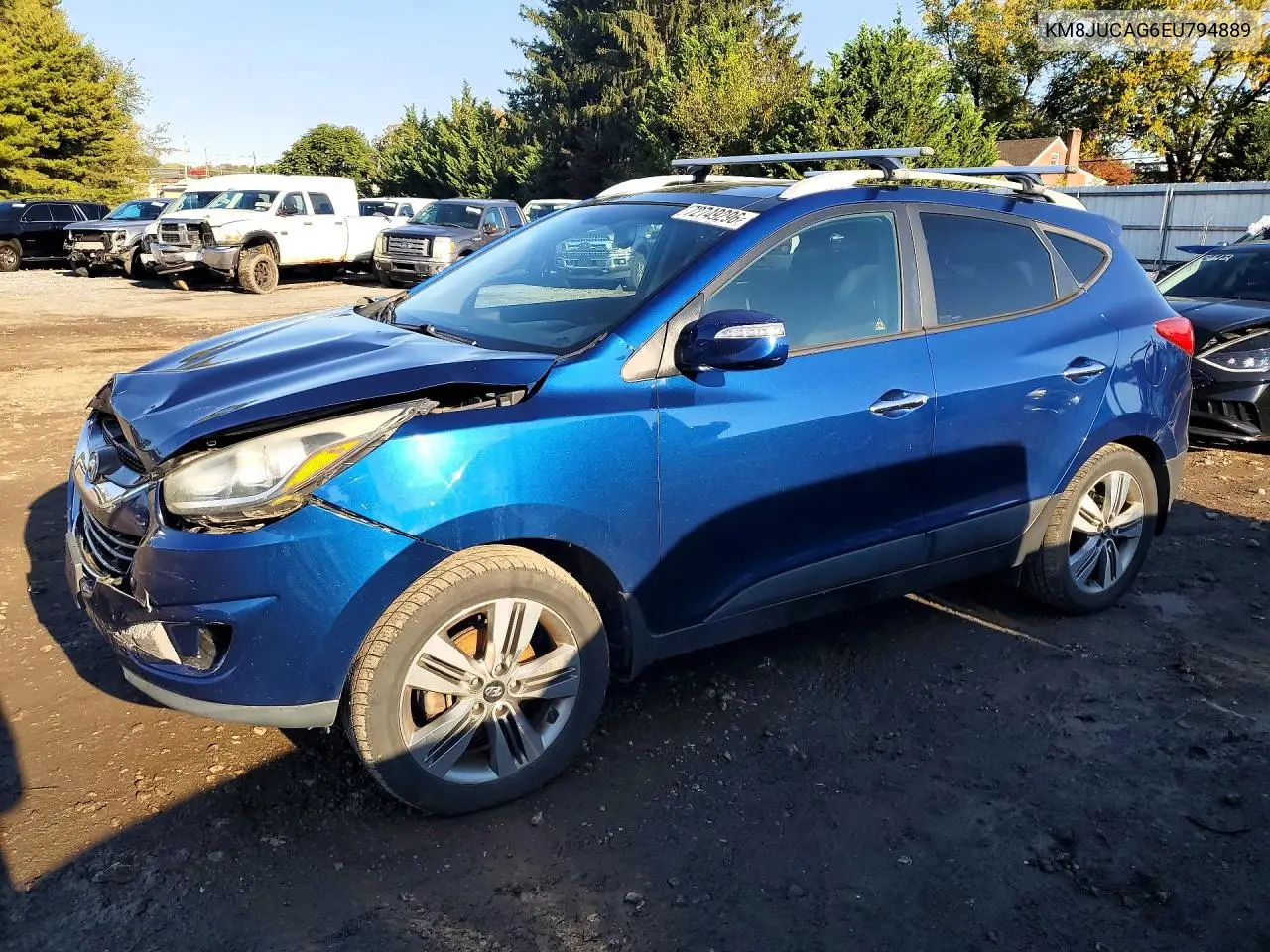 HYUNDAI TUCSON 2014, VIN KM8JUCAG6EU794889