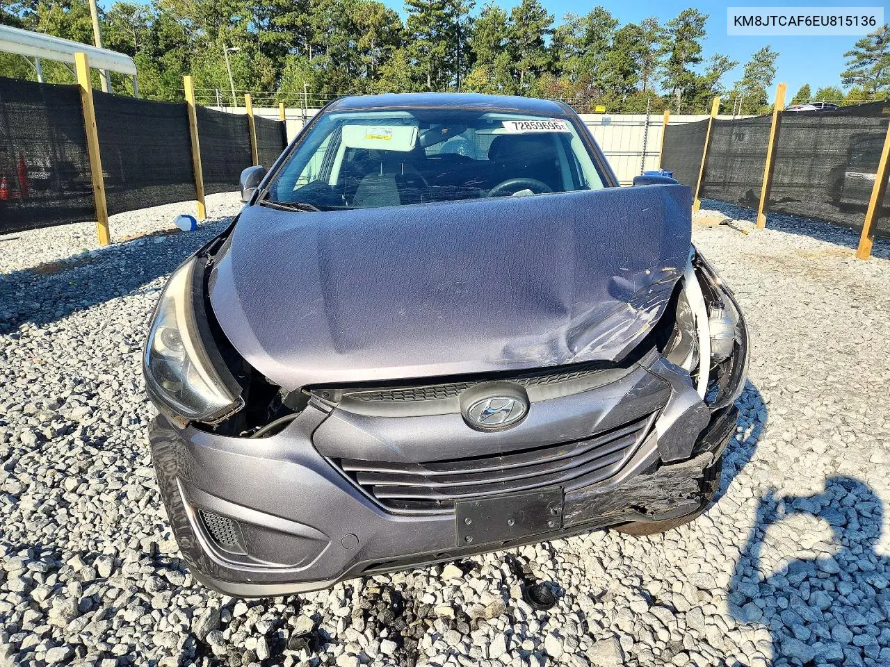 2014 HYUNDAI TUCSON VIN KM8JTCAF6EU815136 — фото 5