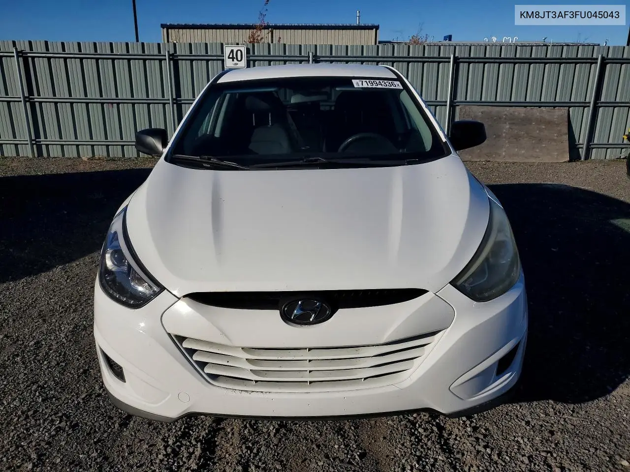 2015 HYUNDAI TUCSON VIN KM8JT3AF3FU045043 — фото 5