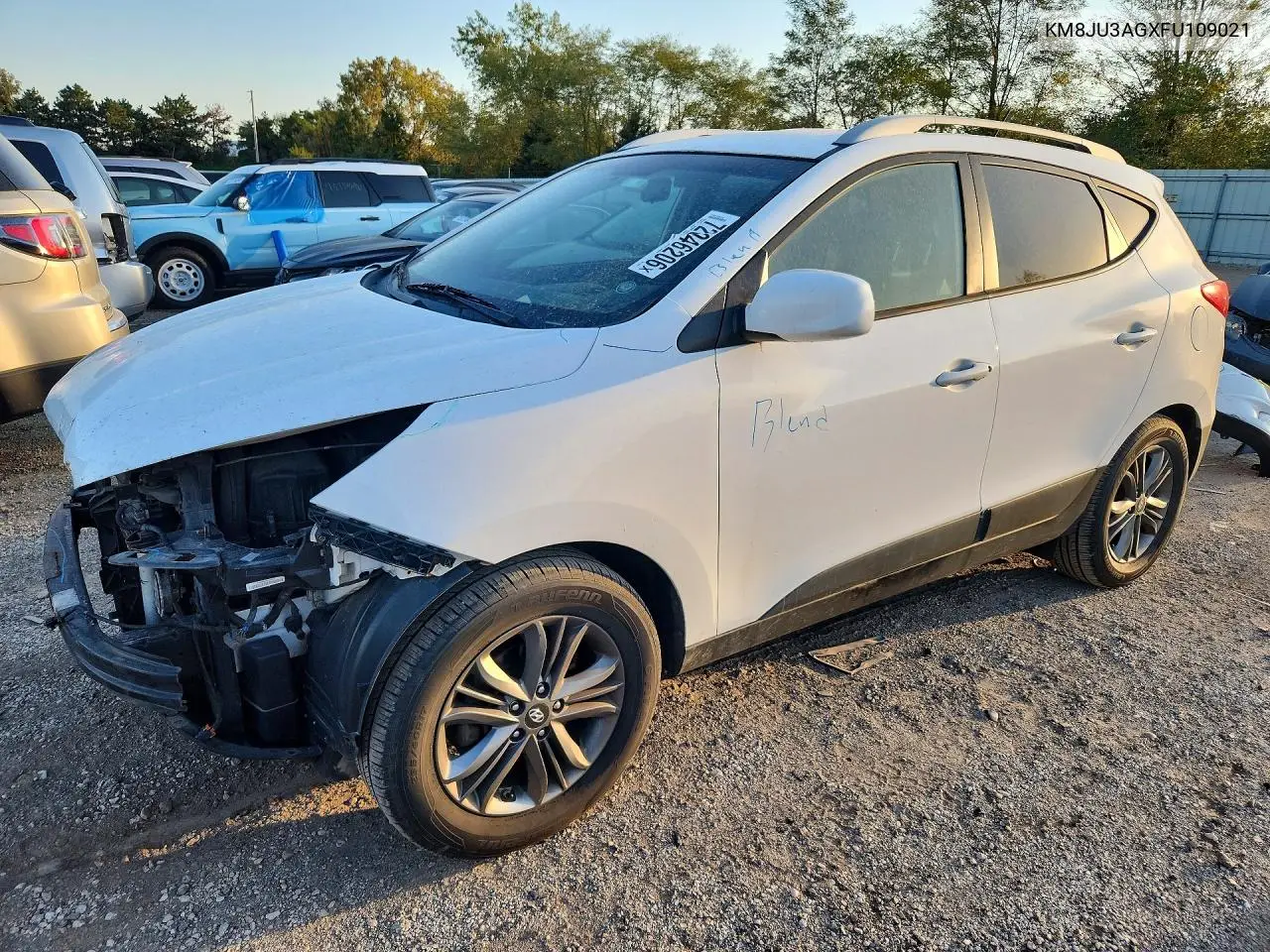 HYUNDAI TUCSON 2015, VIN KM8JU3AGXFU109021