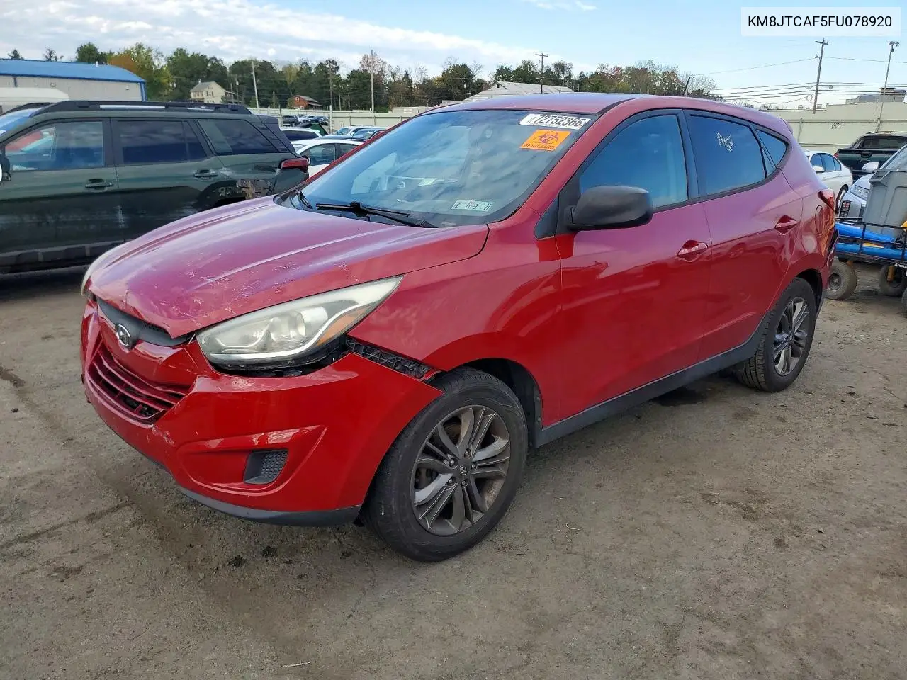 HYUNDAI TUCSON 2015, VIN KM8JTCAF5FU078920