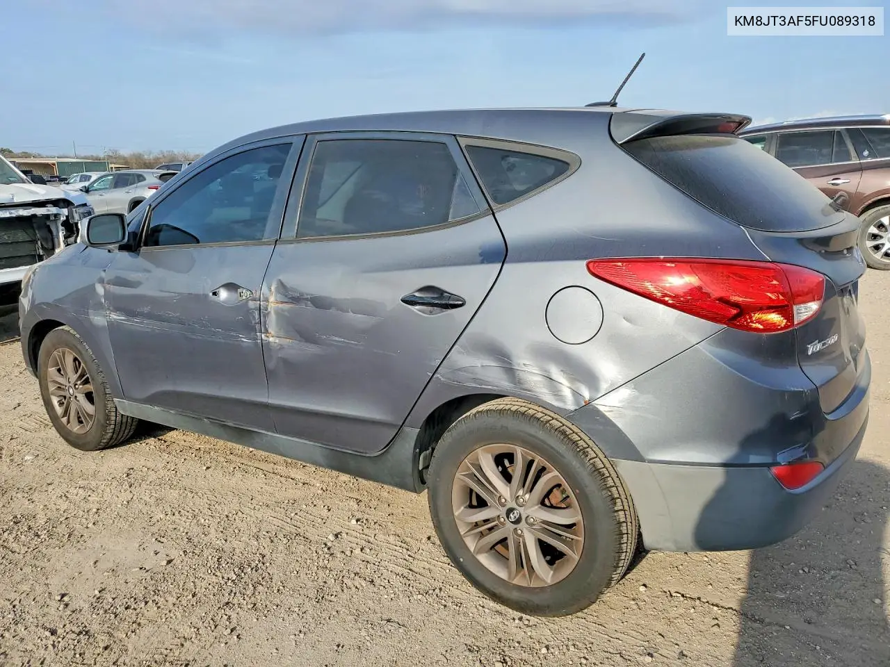 2015 HYUNDAI TUCSON VIN KM8JT3AF5FU089318 — фото 2