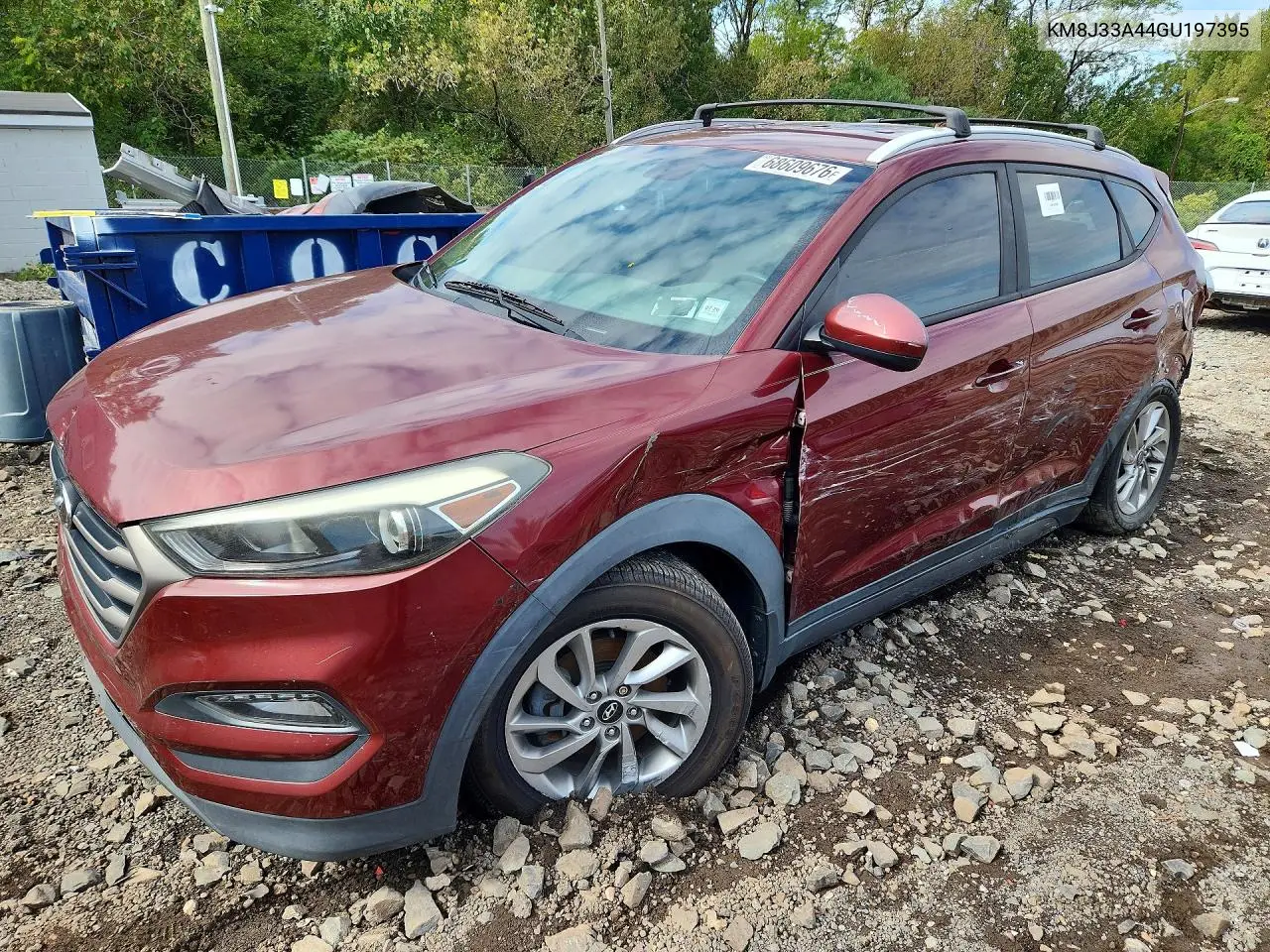 HYUNDAI TUCSON 2016, VIN KM8J33A44GU197395