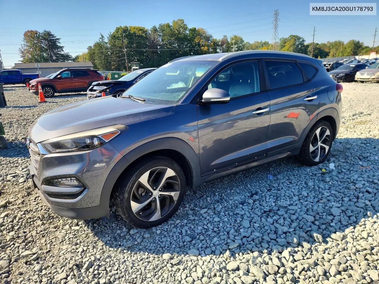 HYUNDAI TUCSON 2016, VIN KM8J3CA20GU178793