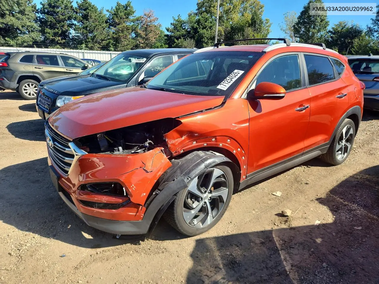HYUNDAI TUCSON 2016, VIN KM8J33A20GU209962