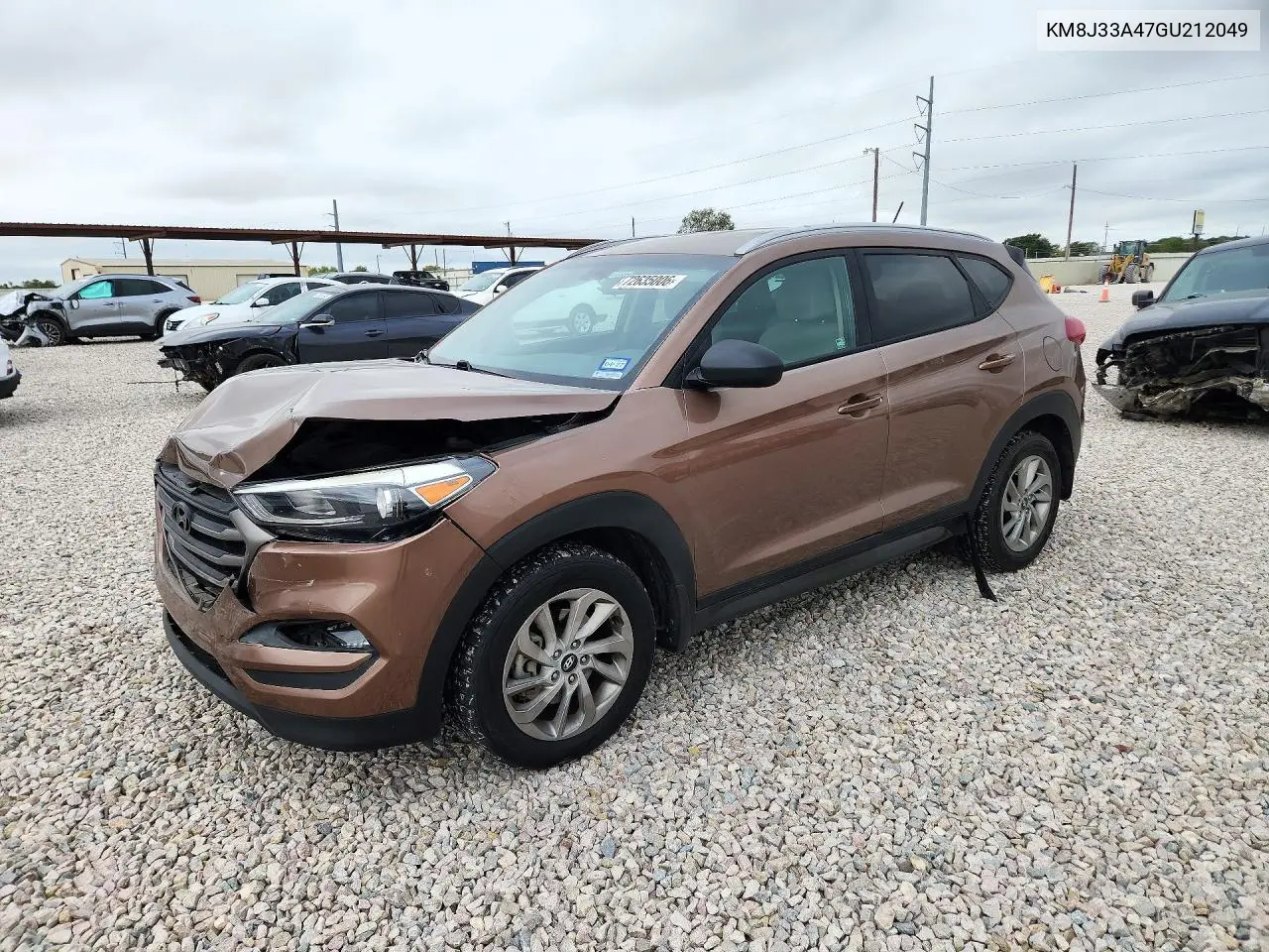 HYUNDAI TUCSON 2016, VIN KM8J33A47GU212049