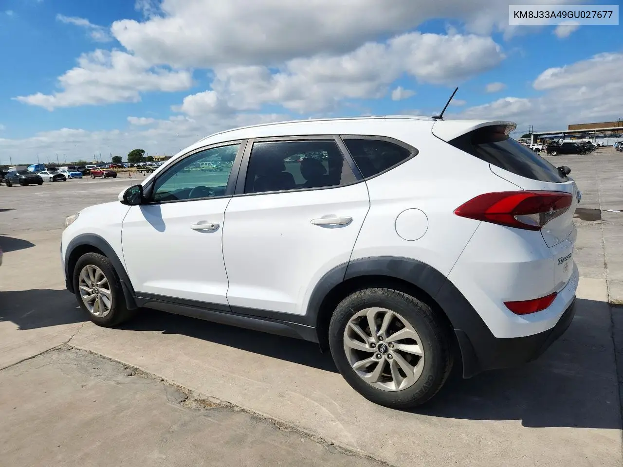 2016 HYUNDAI TUCSON VIN KM8J33A49GU027677 — фото 2