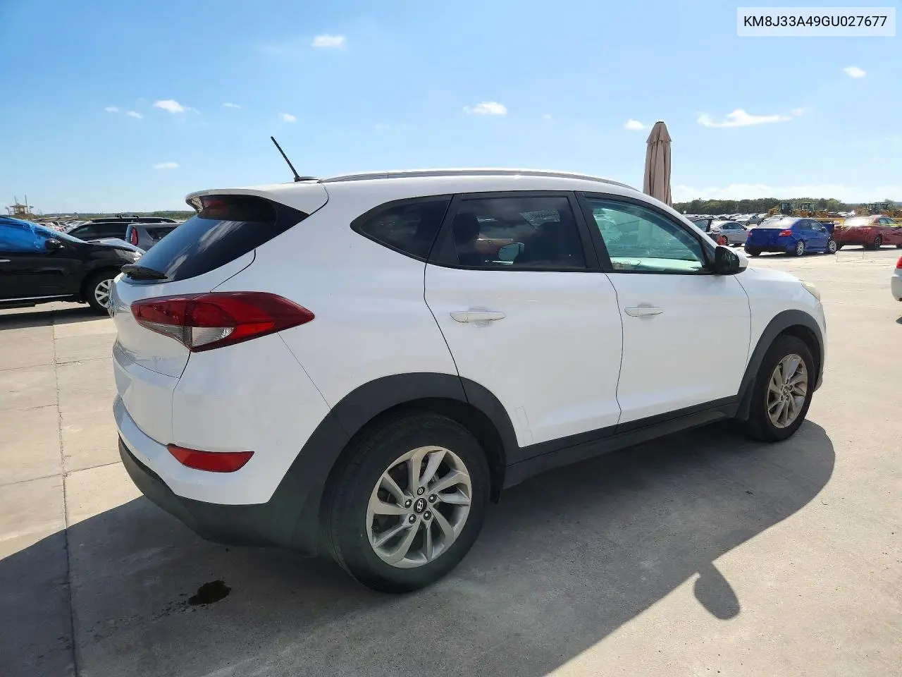 2016 HYUNDAI TUCSON VIN KM8J33A49GU027677 — фото 3