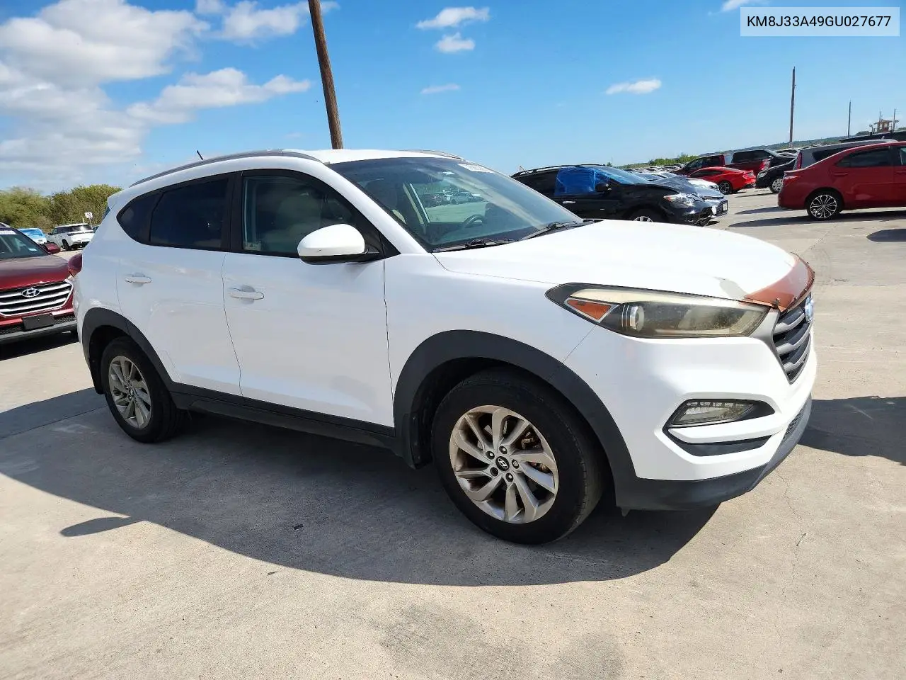 2016 HYUNDAI TUCSON VIN KM8J33A49GU027677 — фото 4