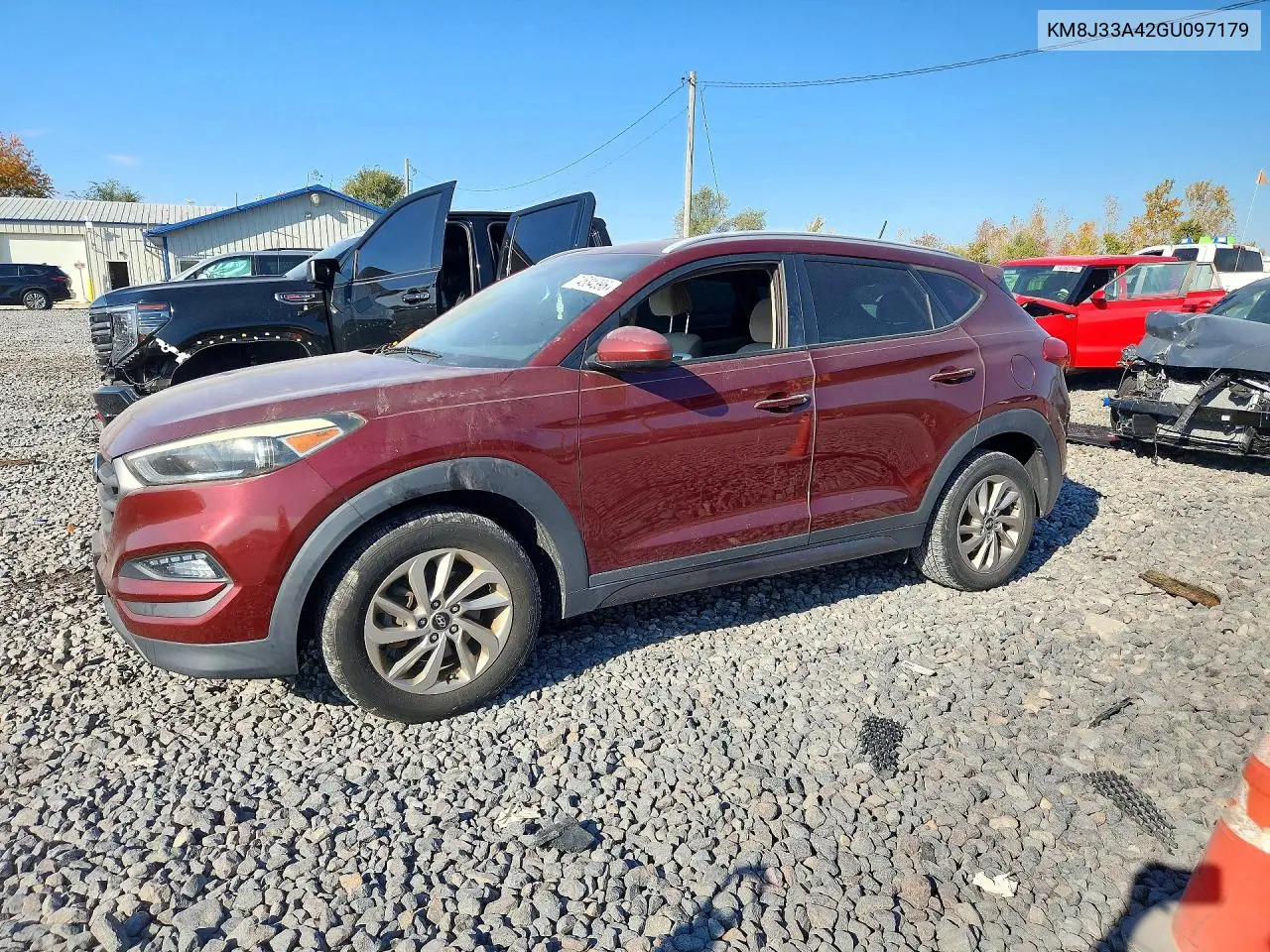 HYUNDAI TUCSON 2016, VIN KM8J33A42GU097179