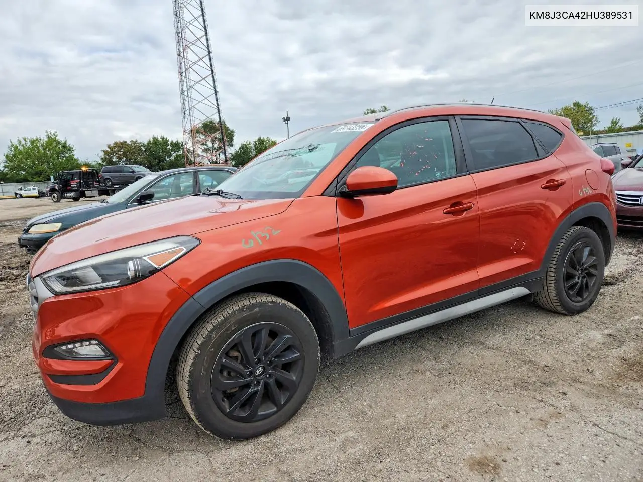 HYUNDAI TUCSON 2017, VIN KM8J3CA42HU389531
