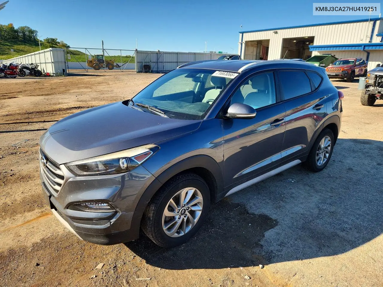 HYUNDAI TUCSON 2017, VIN KM8J3CA27HU419251