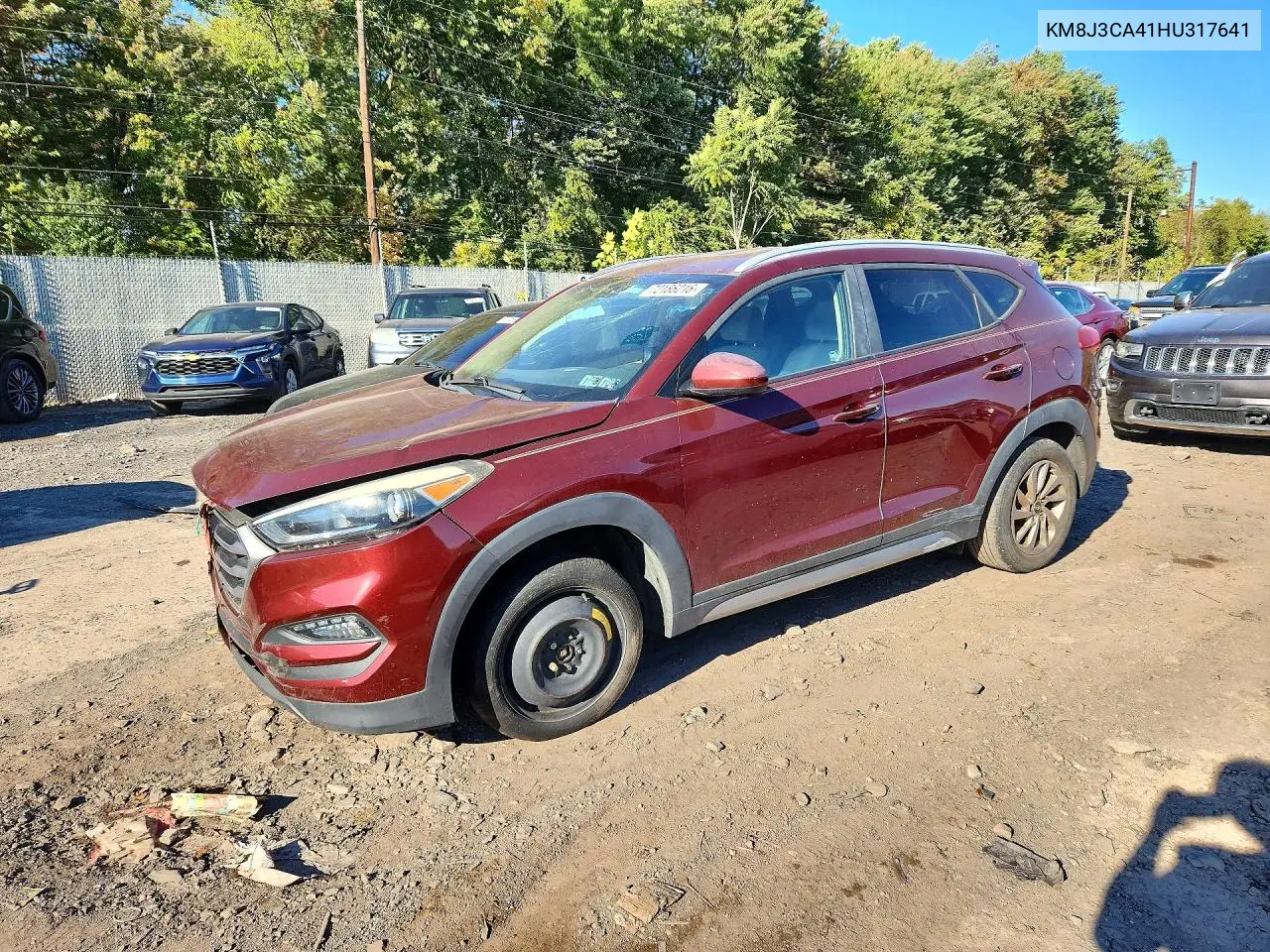 HYUNDAI TUCSON 2017, VIN KM8J3CA41HU317641