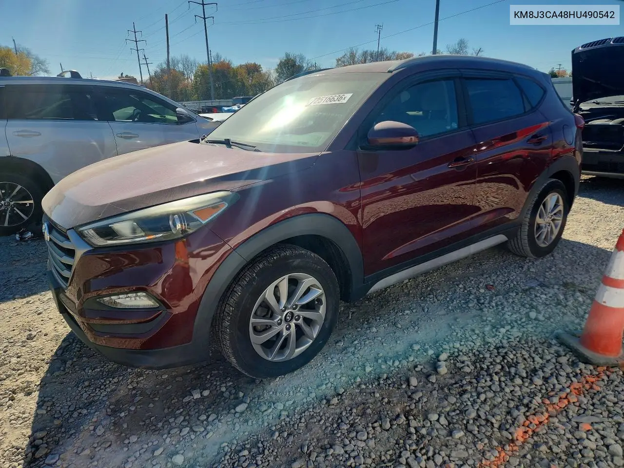 HYUNDAI TUCSON 2017, VIN KM8J3CA48HU490542