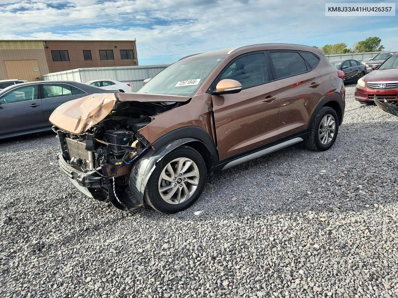 HYUNDAI TUCSON 2017, VIN KM8J33A41HU426357
