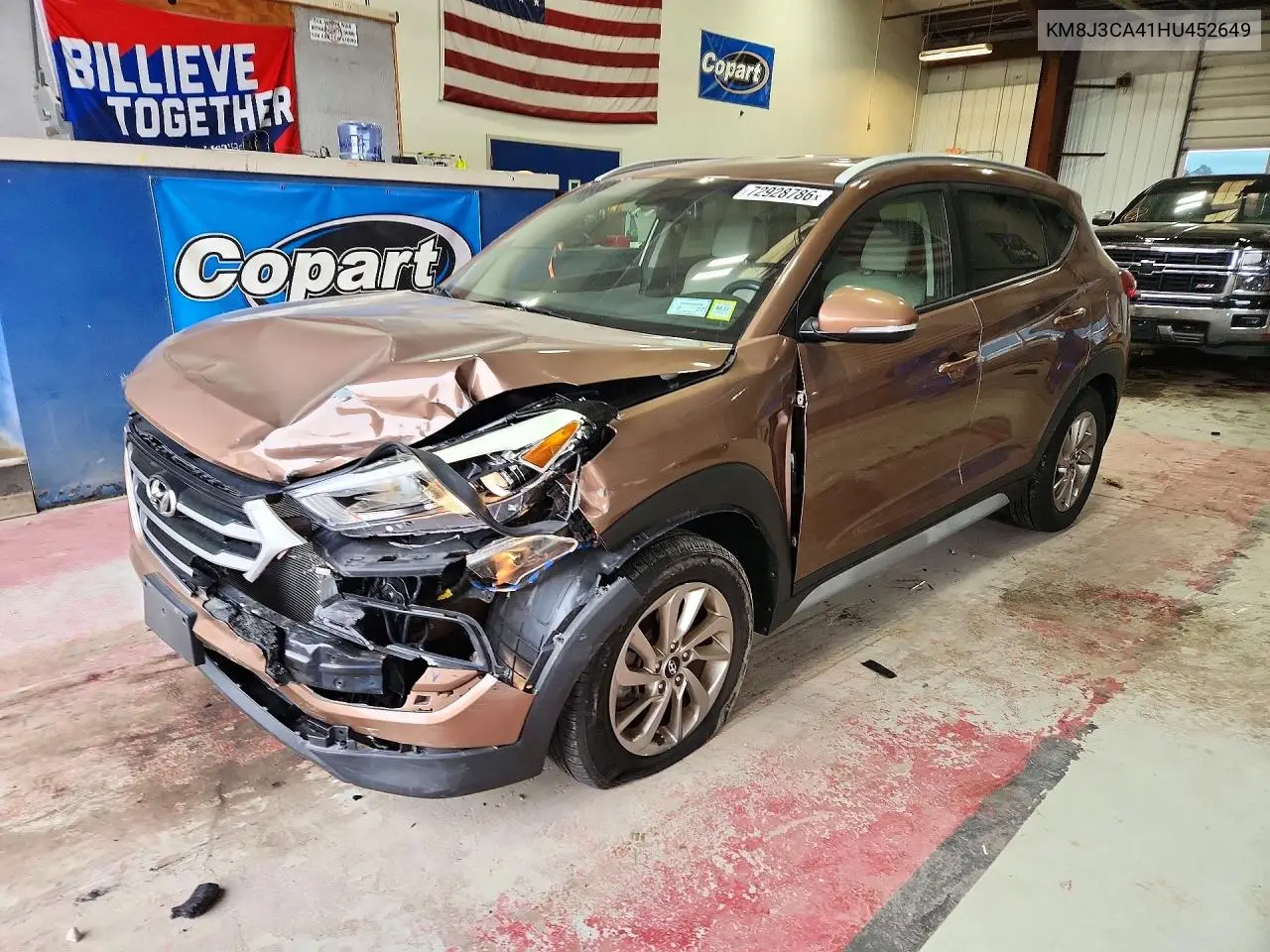 HYUNDAI TUCSON 2017, VIN KM8J3CA41HU452649