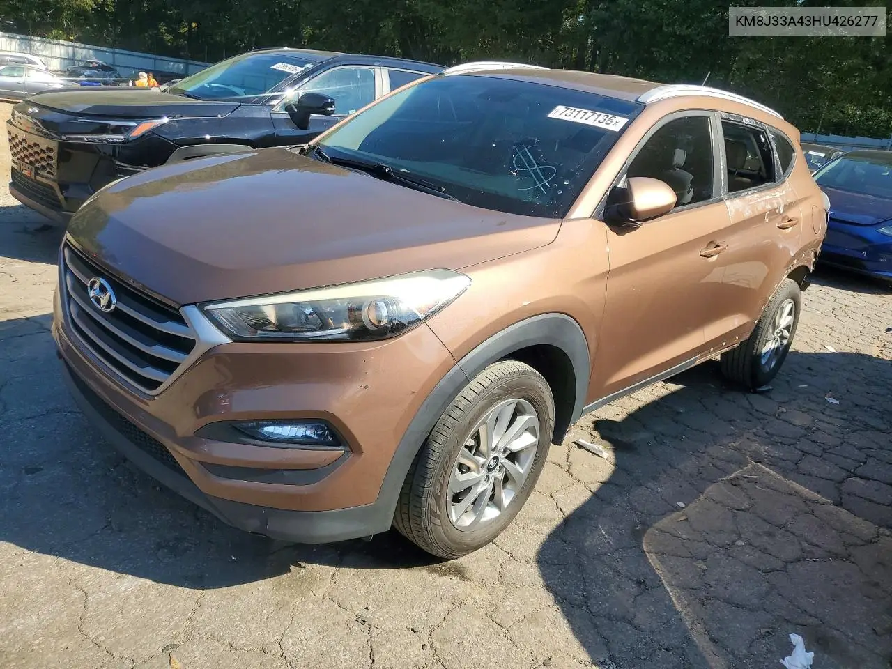 HYUNDAI TUCSON 2017, VIN KM8J33A43HU426277