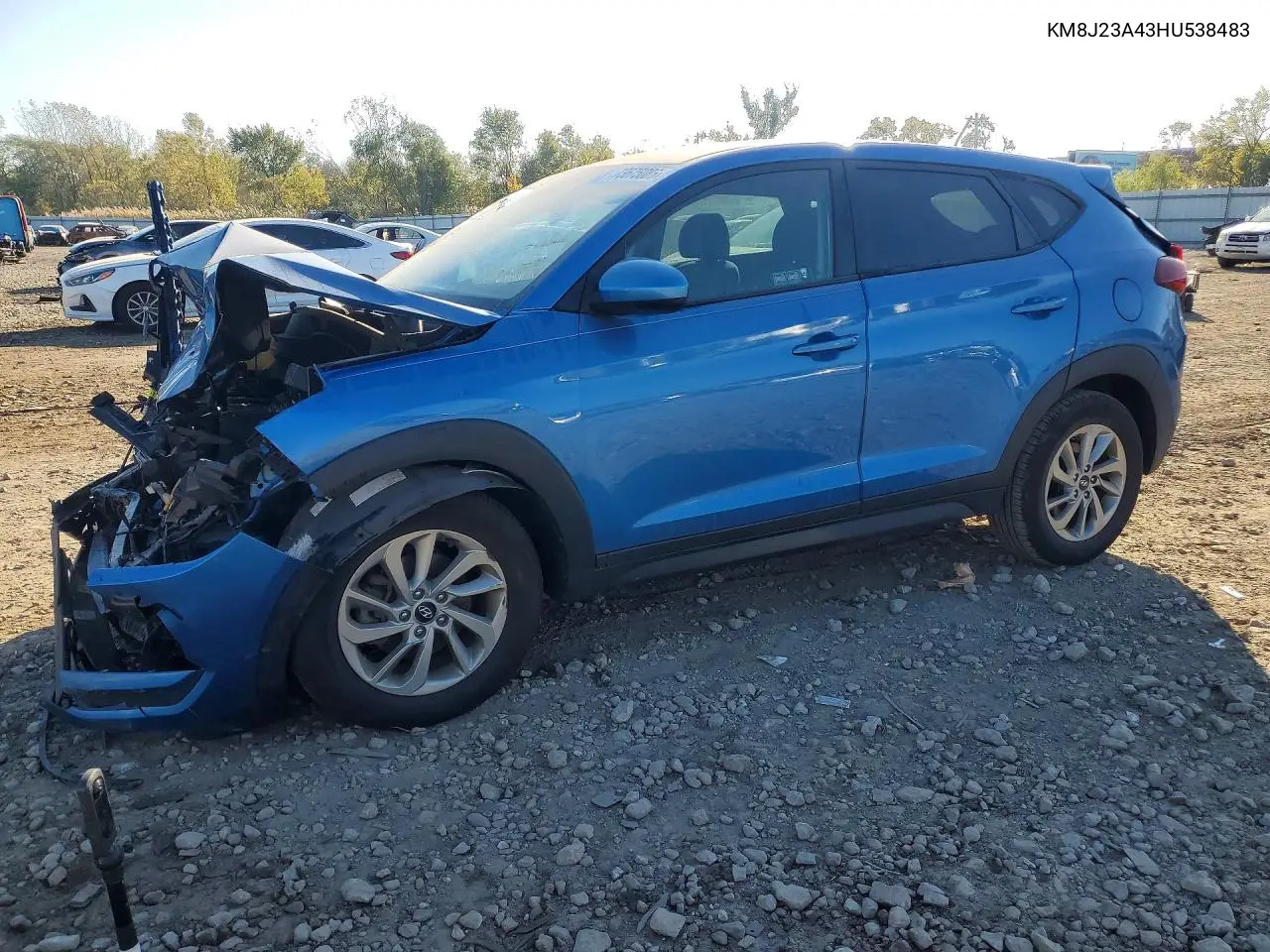 HYUNDAI TUCSON 2017, VIN KM8J23A43HU538483