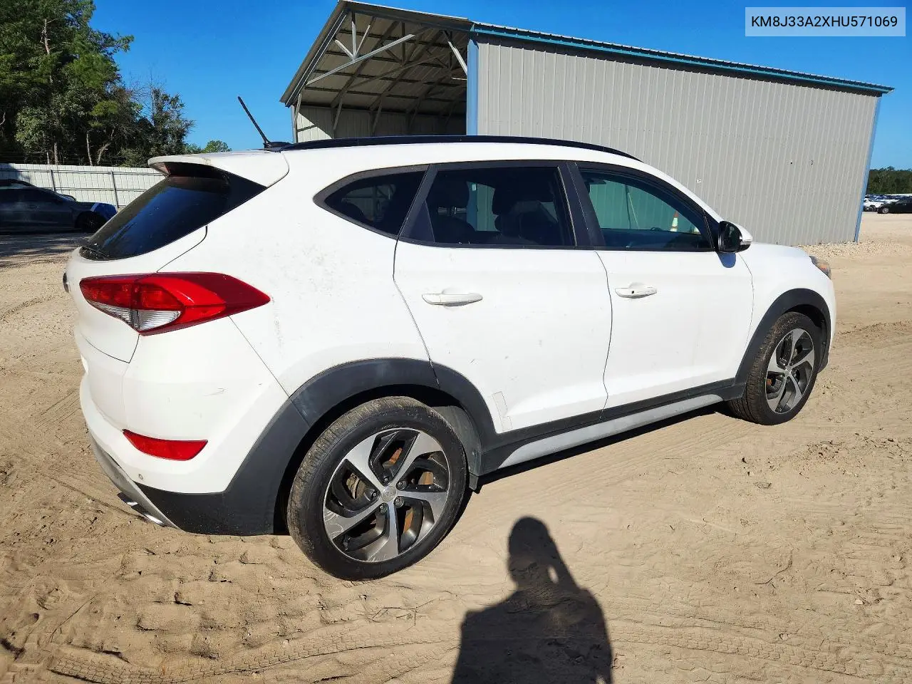 2017 HYUNDAI TUCSON VIN KM8J33A2XHU571069 — фото 3