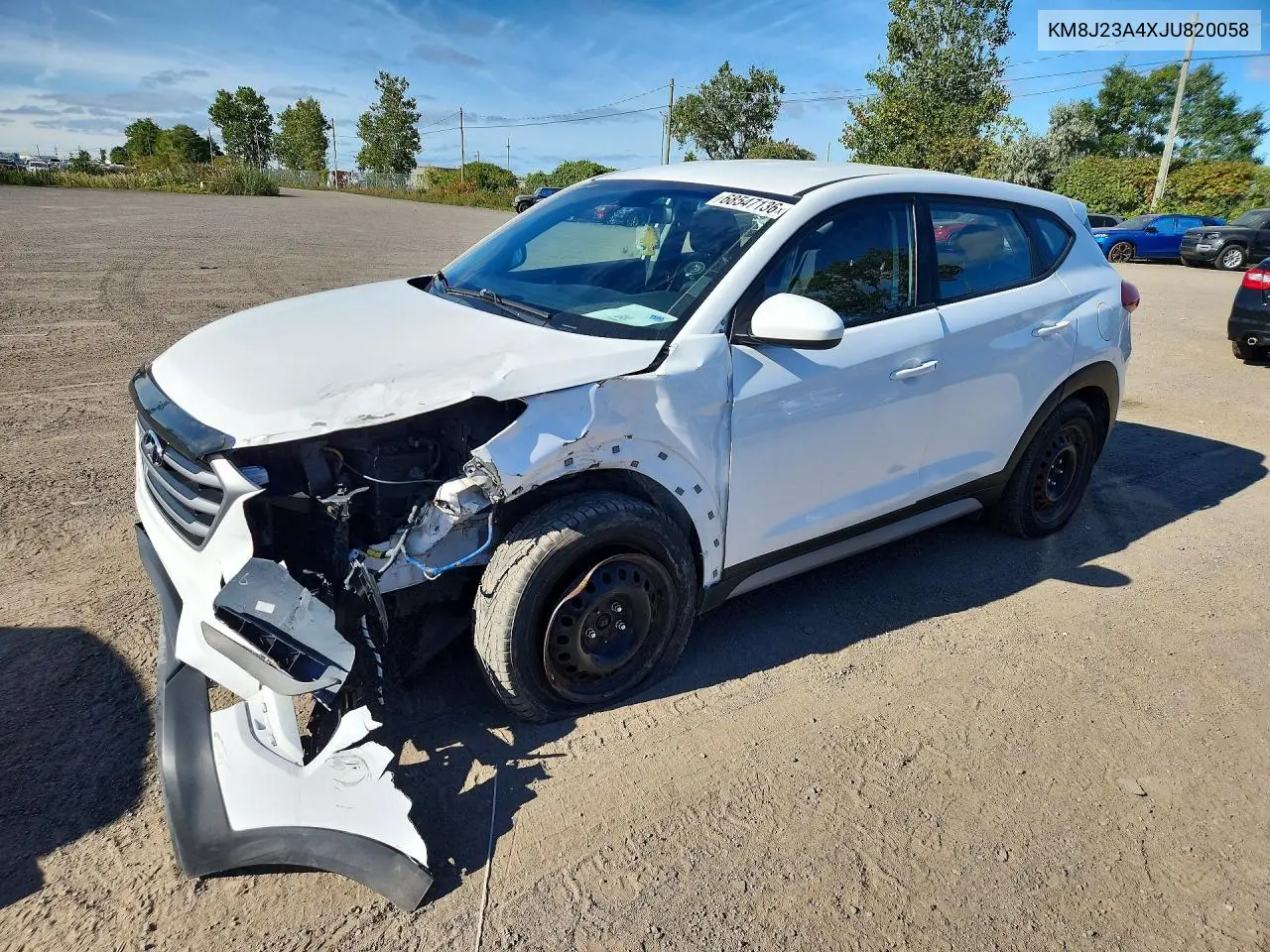 HYUNDAI TUCSON 2018, VIN KM8J23A4XJU820058