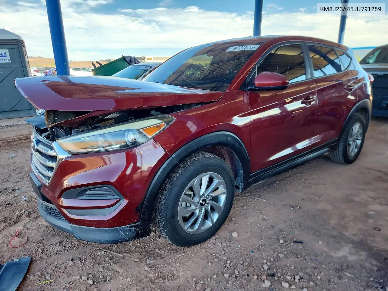 HYUNDAI TUCSON 2018, VIN KM8J23A45JU791259