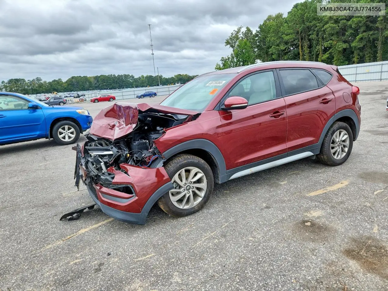 HYUNDAI TUCSON 2018, VIN KM8J3CA47JU774556