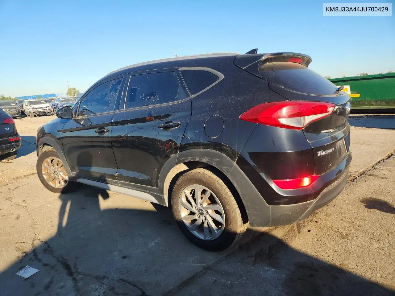 2018 HYUNDAI TUCSON VIN KM8J33A44JU700429 — фото 2