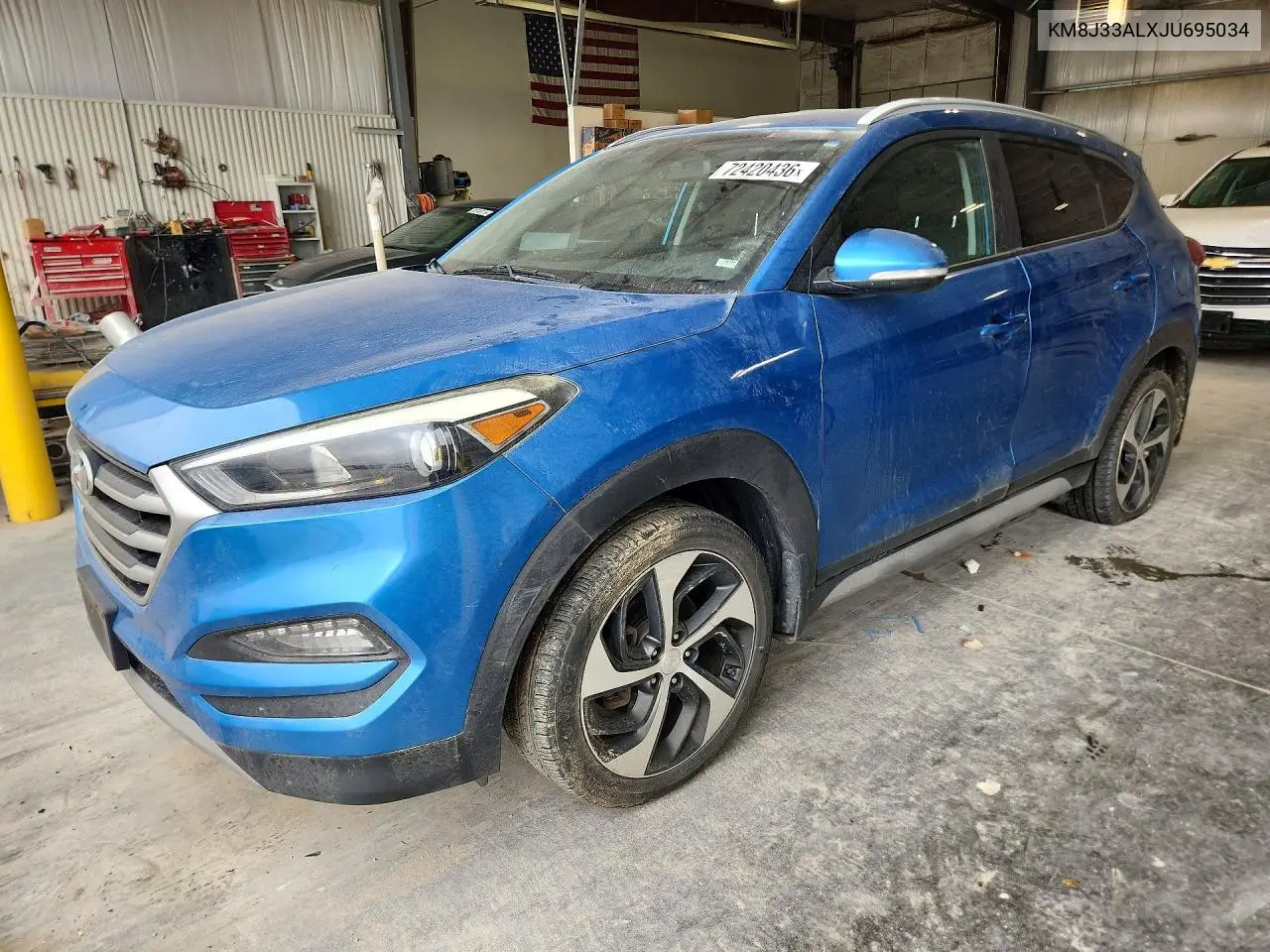 HYUNDAI TUCSON 2018, VIN KM8J33ALXJU695034