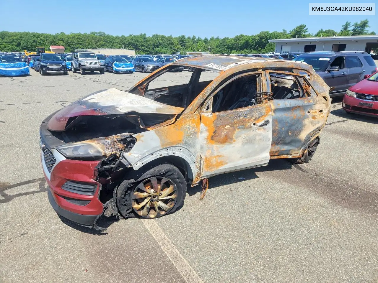 HYUNDAI TUCSON 2019, VIN KM8J3CA42KU982040
