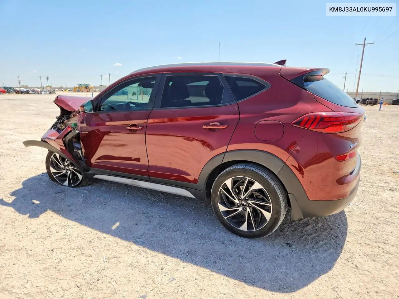 2019 HYUNDAI TUCSON VIN KM8J33AL0KU995697 — фото 2