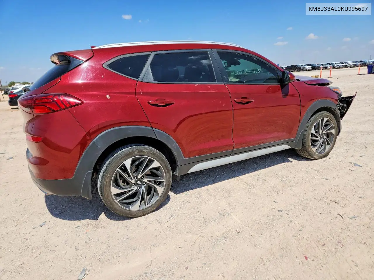 2019 HYUNDAI TUCSON VIN KM8J33AL0KU995697 — фото 3