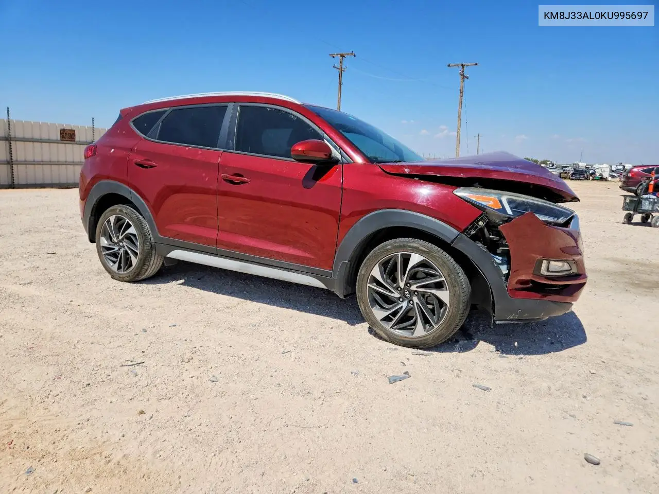 2019 HYUNDAI TUCSON VIN KM8J33AL0KU995697 — фото 4