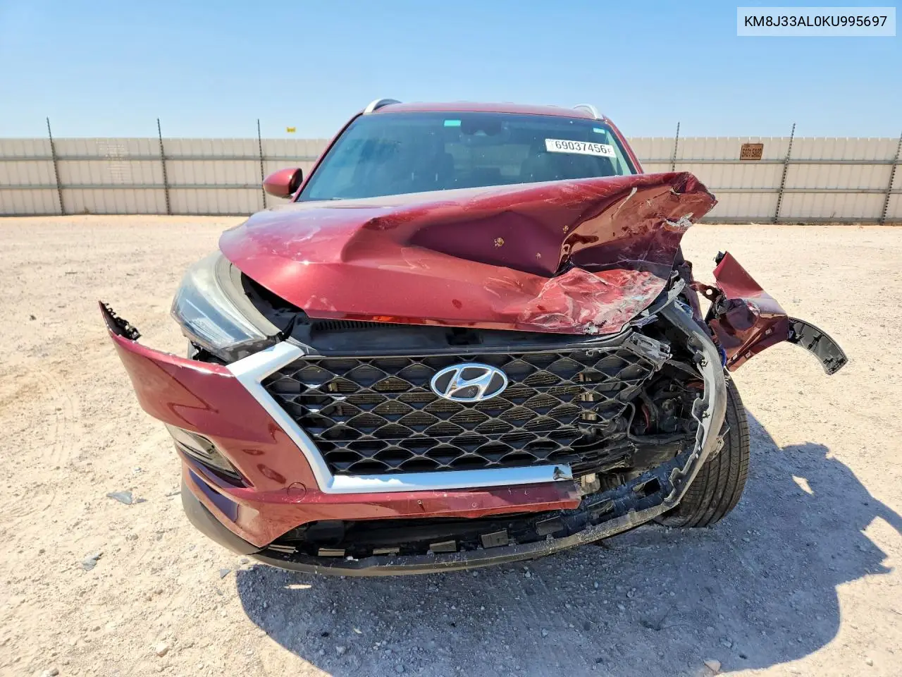 2019 HYUNDAI TUCSON VIN KM8J33AL0KU995697 — фото 5