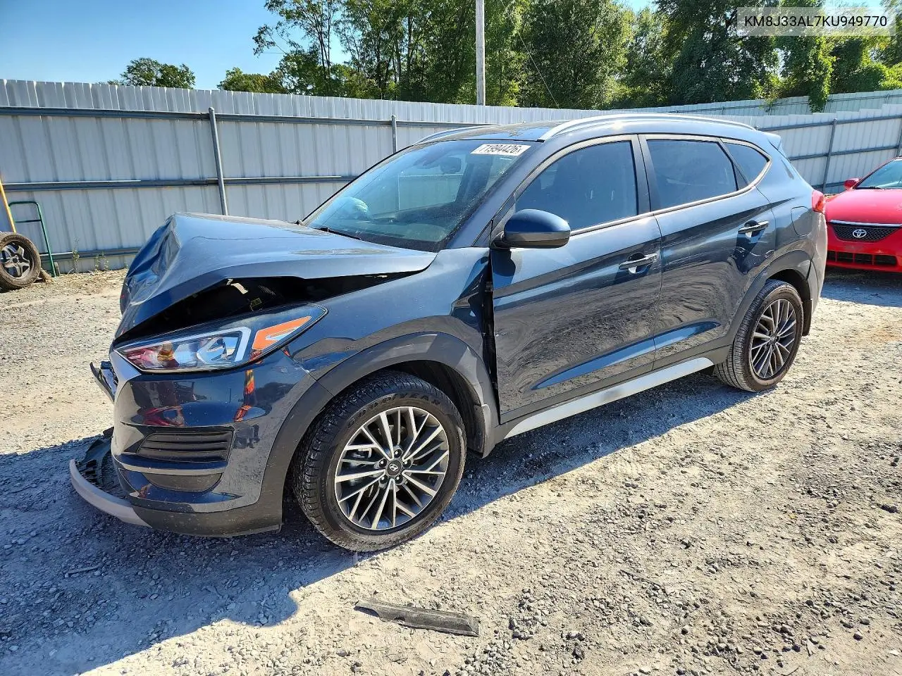 HYUNDAI TUCSON 2019, VIN KM8J33AL7KU949770
