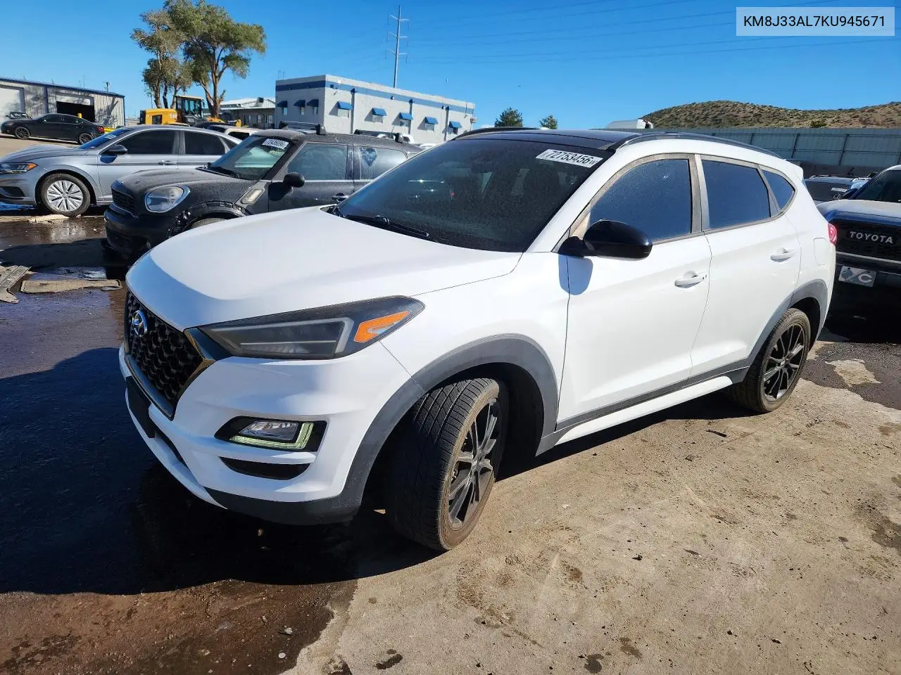 HYUNDAI TUCSON 2019, VIN KM8J33AL7KU945671