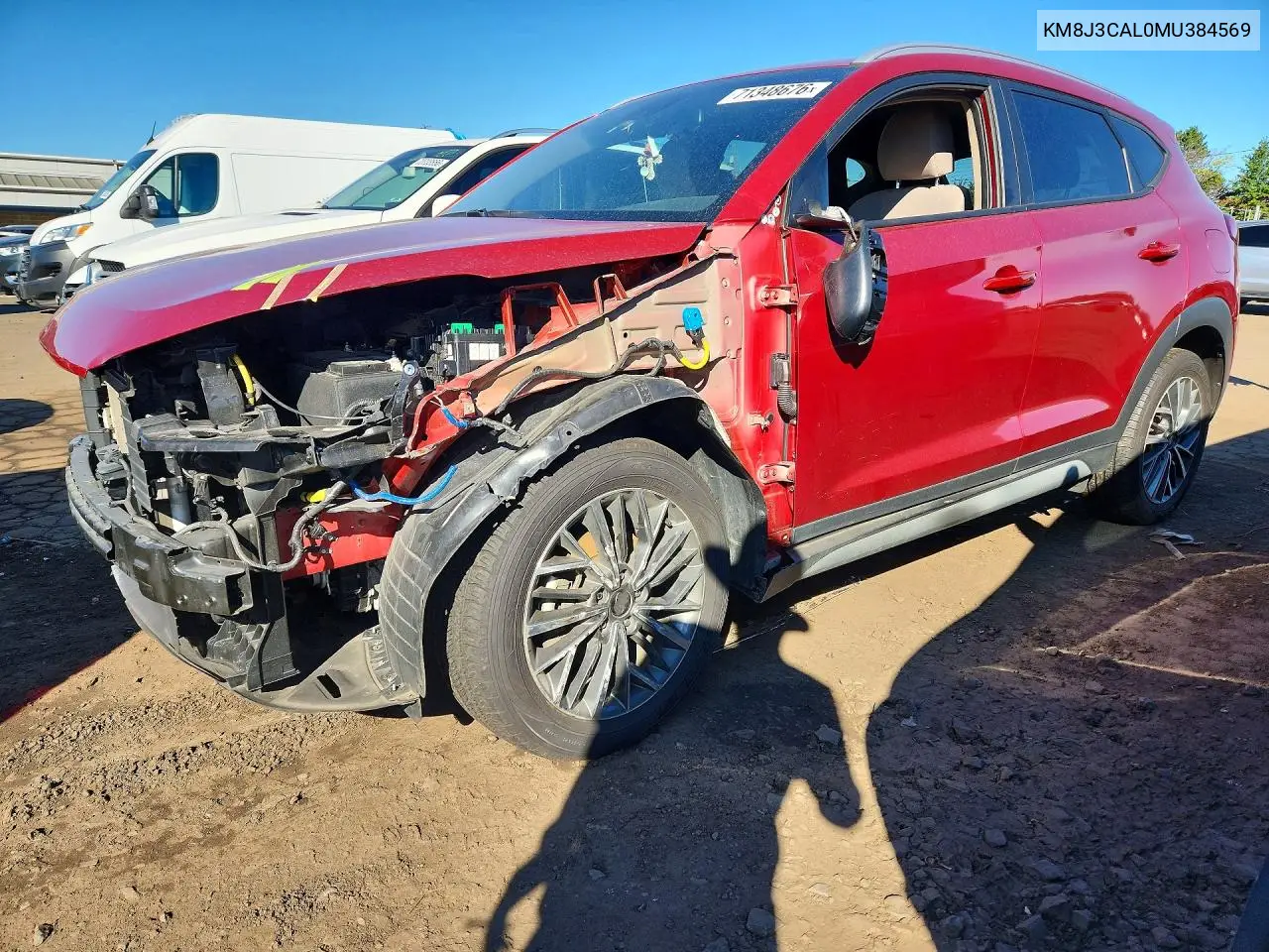 HYUNDAI TUCSON 2021, VIN KM8J3CAL0MU384569