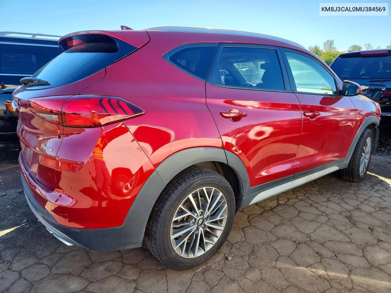 2021 HYUNDAI TUCSON VIN KM8J3CAL0MU384569 — фото 3