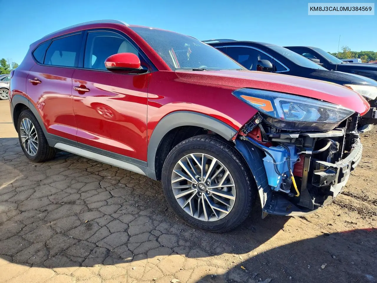 2021 HYUNDAI TUCSON VIN KM8J3CAL0MU384569 — фото 4